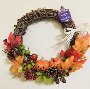 北桜塚カルチャー手作りハロウィンリース